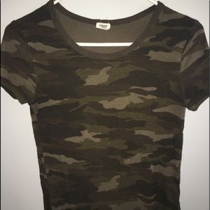 Green camouflage T-shirt